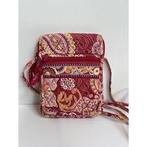 Pink Vera Bradley Hipster Cross Body Raspberry Fizz Retired 2008